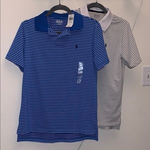 NWT Polo Striped 2 button collar shirts